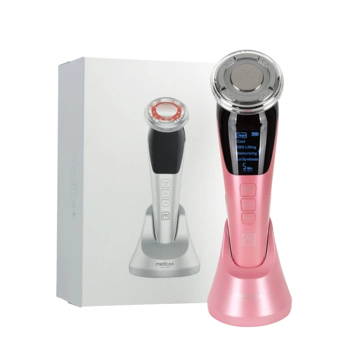 Микротоковый RF Lifting Массажер для лица Skin Lifting 7.0 Pink - EMS, LED (Japan)