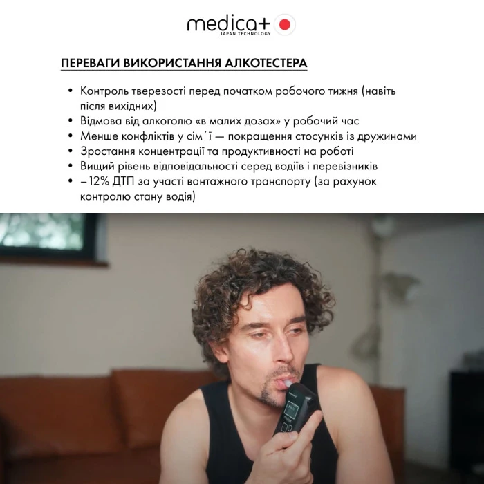 Алкотестер електрохімічний MEDICA+ Alco Control 9.0 PRO (Japan)