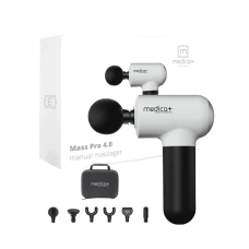 Перкуссионный массажер для тела и мышц MEDICA+ MassHand Pro 4.0 White (Japan)