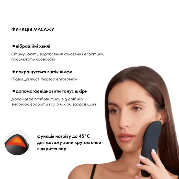 Масажер-щітка для обличчя MEDICA+ SilkonBrush 8.0 (Black)