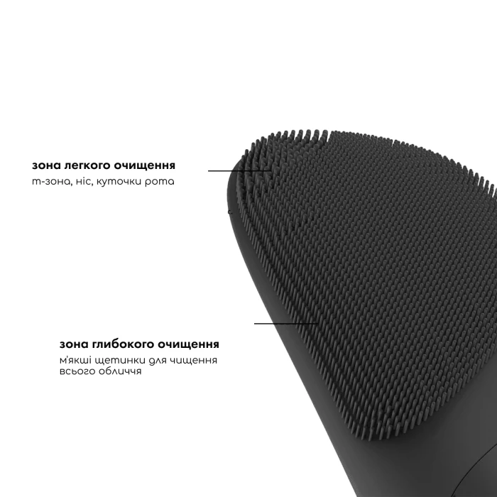 Масажер-щітка для обличчя MEDICA+ SilkonBrush 8.0 (Black)