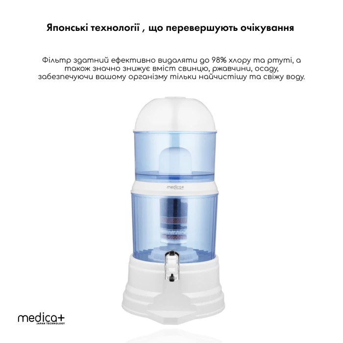 Фильтр для воды 14 л Medica+ FreshWater 10X (White)