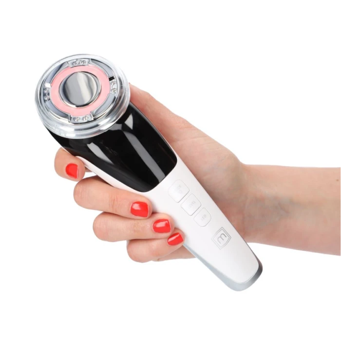 Набор Микротоковый RF Lifting Массажер для лица Skin Lifting 7.0 White + Токопроводящий гель + Успокаивающая маска для лица MEDICA+ (Japan)