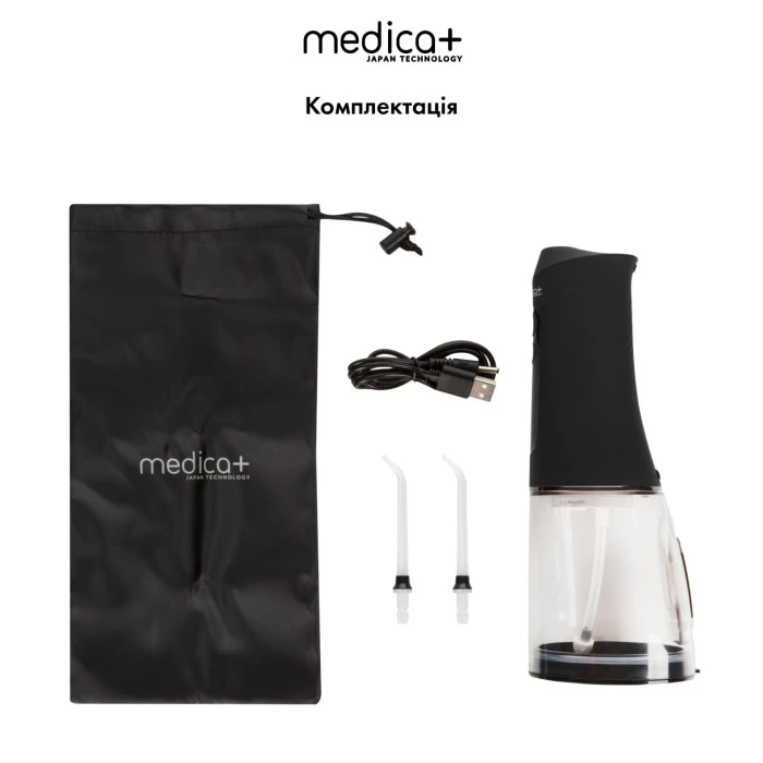 Портативний іригатор MEDICA+ WaterPuls 8.0 Black (Japan)