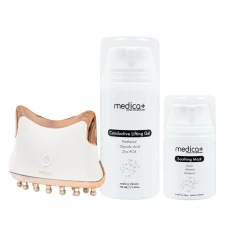 Набор Микротоковый лифтинг Skin Lifting 5.0 + Токопроводящий гель Conductive Lifting Gel + Успокаивающая маска MEDICA+ (Japan)