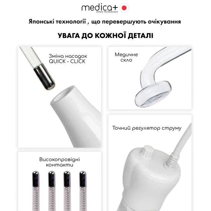 Портативный дарсонваль MEDICA+ DARSOLINE 4.0 Сase Pro (Japan)