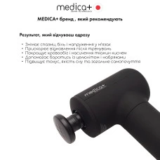 Перкуссионный массажер для тела и мышц MEDICA+ MassHand Pro 4.0 Black (Japan)