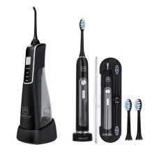Набір Портативний іригатор MEDICA+ Prowater Clean 7.0 + Ультразвукова зубна щітка MEDICA+ PROBRUSH 9.0 black (Japan)