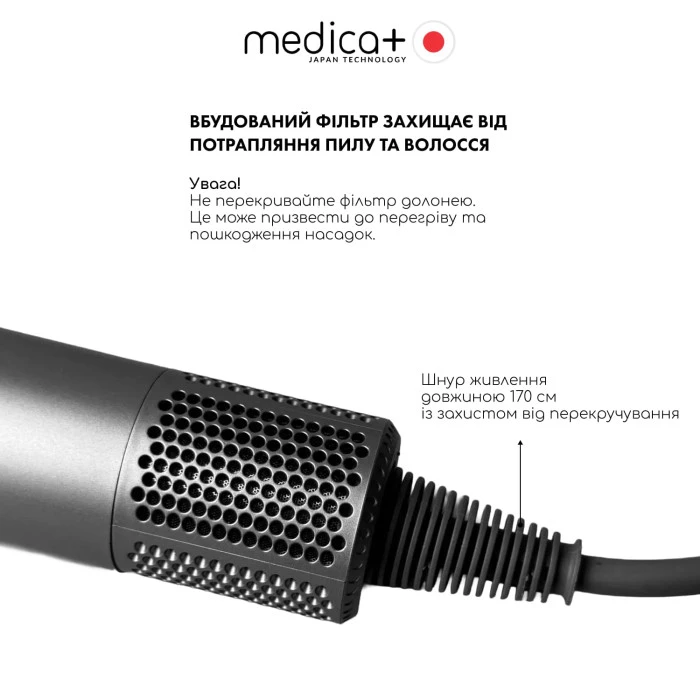 Профессиональный фен для волос Hair Pro с 5 насадками и кейсом