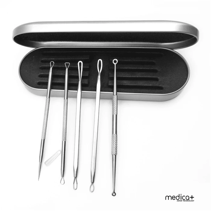 Стальные инструменты для чистки лица MEDICA+ EasyClean (Japan)