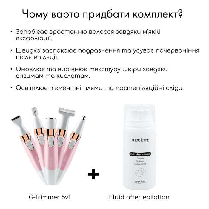 Тример Електростанок 5в1 MEDICA+ G-Trimmer 5v1 + Насадки (5 шт) (Japan)