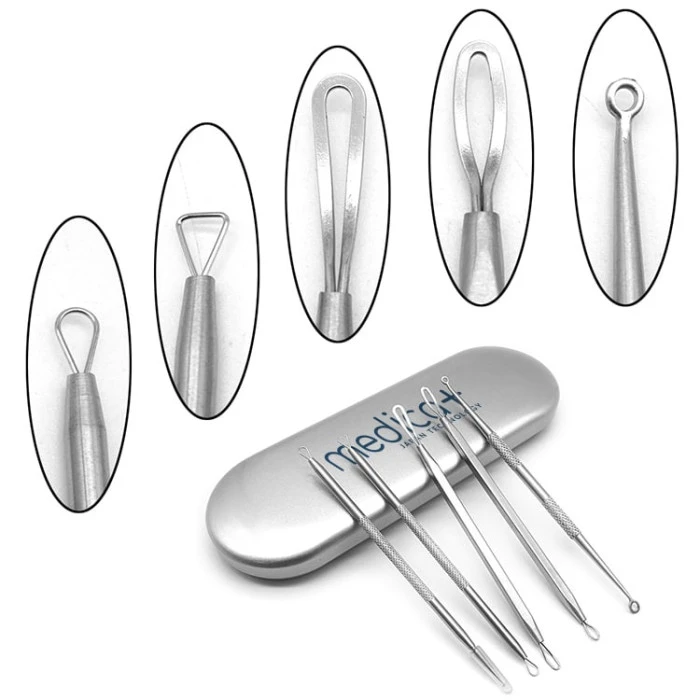 Ультразвуковой скраббер для лица MEDICA+ Vibroskin 8.0 + инструмент для чистки лица (Japan)