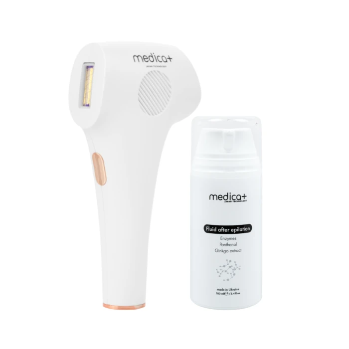 Набор Фотоэпилятор MEDICA+ Haircleaner 8.0+ Флюид после эпиляции MEDICA+ Fluid after epilation (Japan)