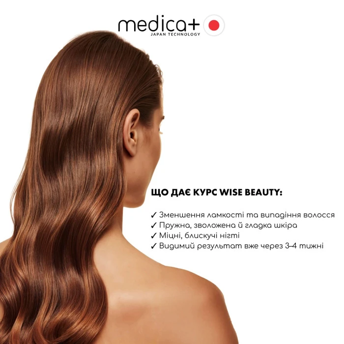 Диетическая добавка MEDICA+ Wise Beauty для волос, кожи, ногтей (60 капс)
