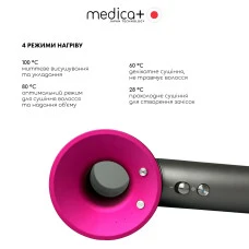 Профессиональный фен для волос Hair Pro с 5 насадками и кейсом Silver