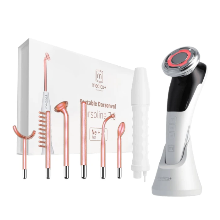 Набір Портативний дарсонваль MEDICA+ Darsoline 7.0 + Мікрострумовий RF Lifting Масажер для обличчя Skin Lifting 7.0 White (Japan)