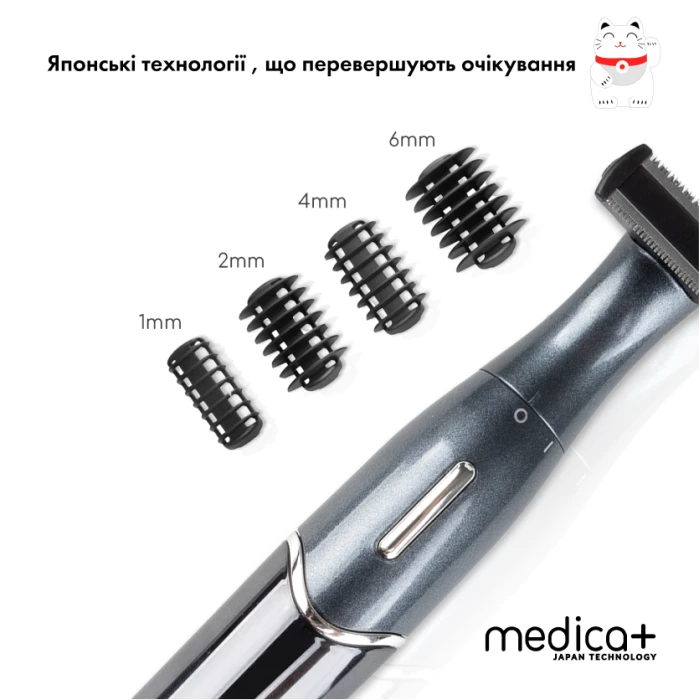 Триммер Электростанок 4в1 MEDICA+ Trimmer 8.0 + Насадки (2 шт) (Japan)