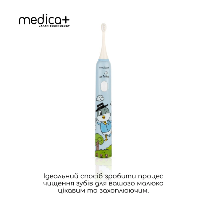 Звуковая зубная щетка Medica+ KidsBrush 7.0 Blue + Насадки (4 шт)