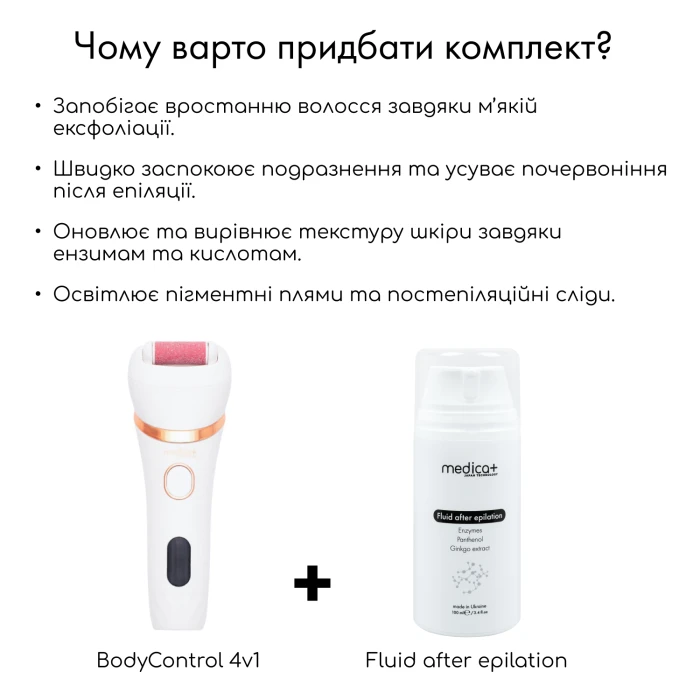 Электрическая роликовая пилка-пемза 4в1 MEDICA+ BodyControl 4v1 (Japan)