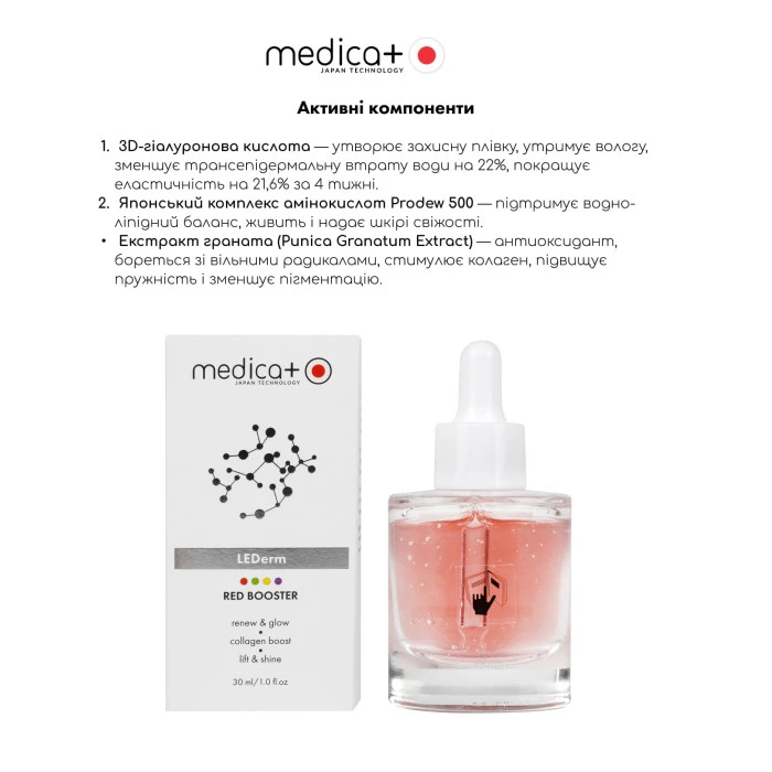 Бустер MEDICA+ LEDerm Red Booster (30 мл)