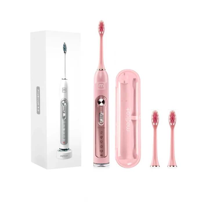 Ультразвукова зубна щітка Medica+ PROBRUSH 9.0 fuchsia + насадки (10 шт)