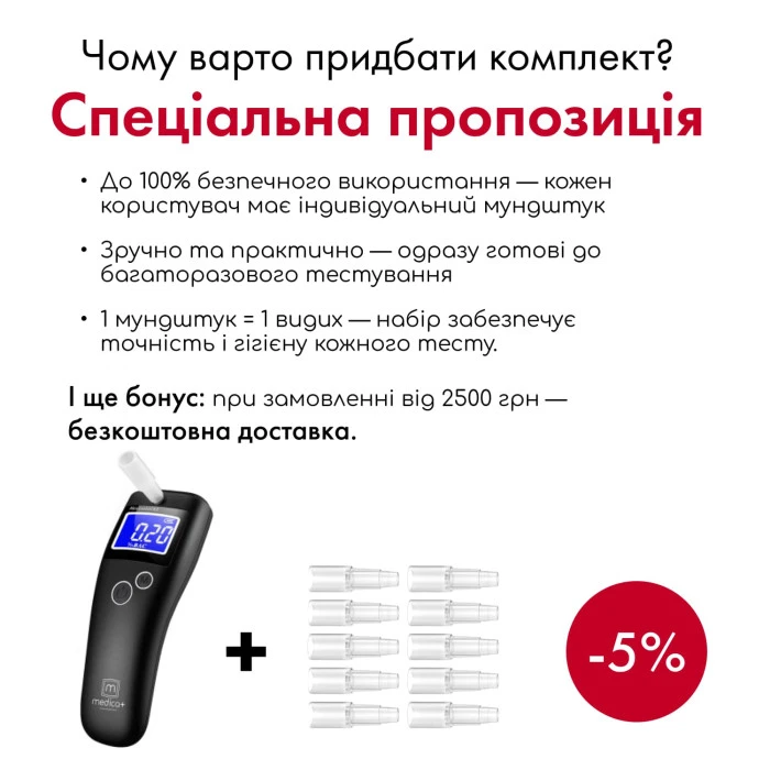 Алкотестер MEDICA+ Alco Control 8.0