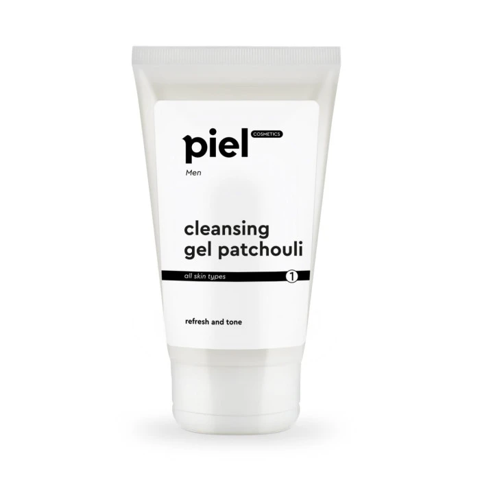 Piel Cosmetics Мужской тонизирующий гель для умывания с пачули Cleansing Gel Patchouli (150 мл)
