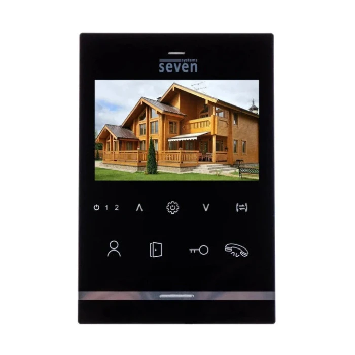 Комплект видеодомофона SEVEN DP-7542 Black