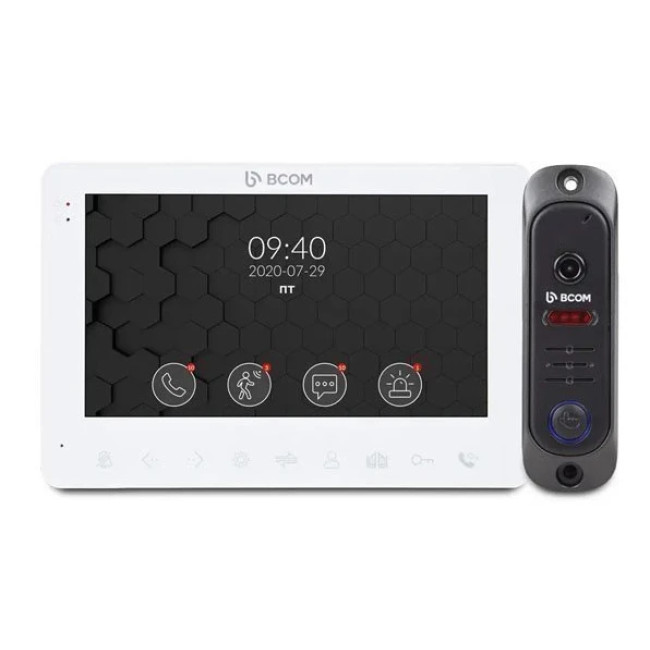 Комплект видеодомофона BCOM BD-780M Kit White (215041)