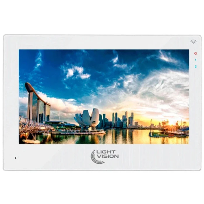 Видеодомофон Light Vision 10″ WiFi Tuya SINGAPORE FHD White (82-00229)