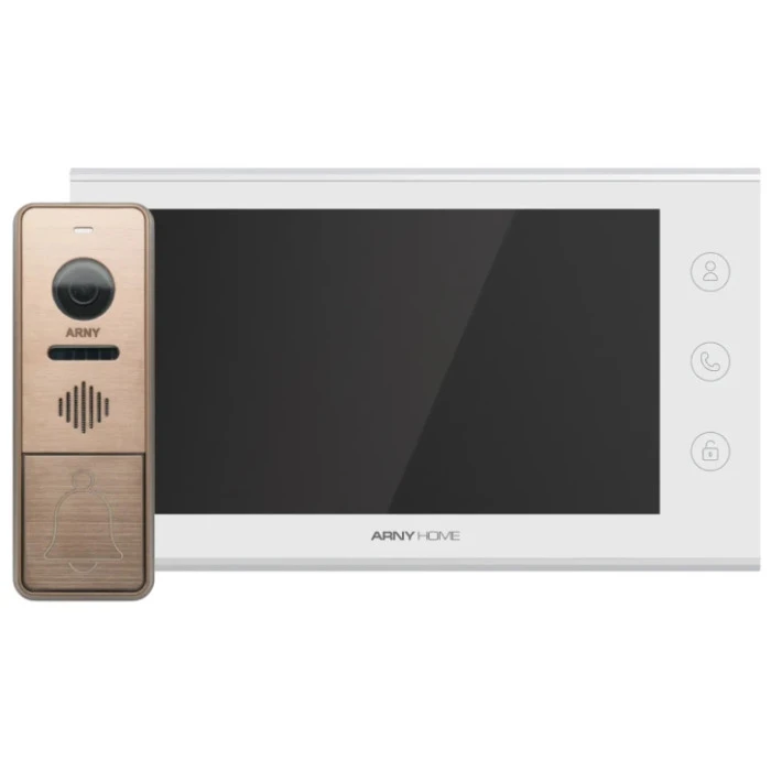 Комплект видеодомофона Arny AVD-7342A White/Bronze