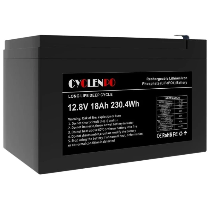 Аккумуляторная батарея Cyclen 12.8V 18AH LiFePo4 (44-00077)