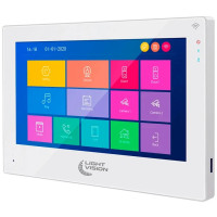 Видеодомофон Light Vision 10″ WiFi Tuya SINGAPORE FHD White (82-00229)