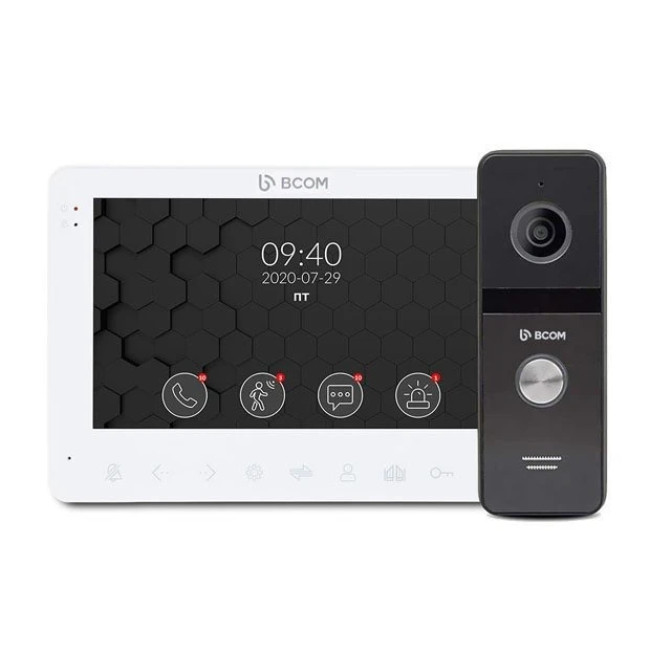 Комплект видеодомофона BCOM BD-780FHD Kit Black (240564)
