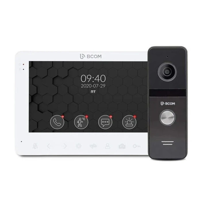 Комплект видеодомофона BCOM BD-780FHD Kit Black (240564)