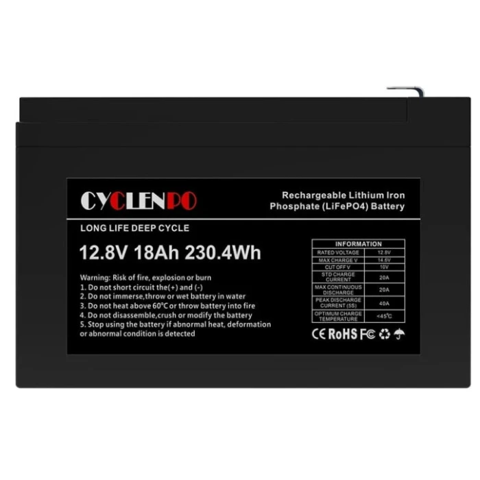 Аккумуляторная батарея Cyclen 12.8V 18AH LiFePo4 (44-00077)