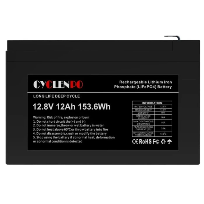 Аккумуляторная батарея Cyclen 12.8V 12AH LiFePo4 (44-00076)