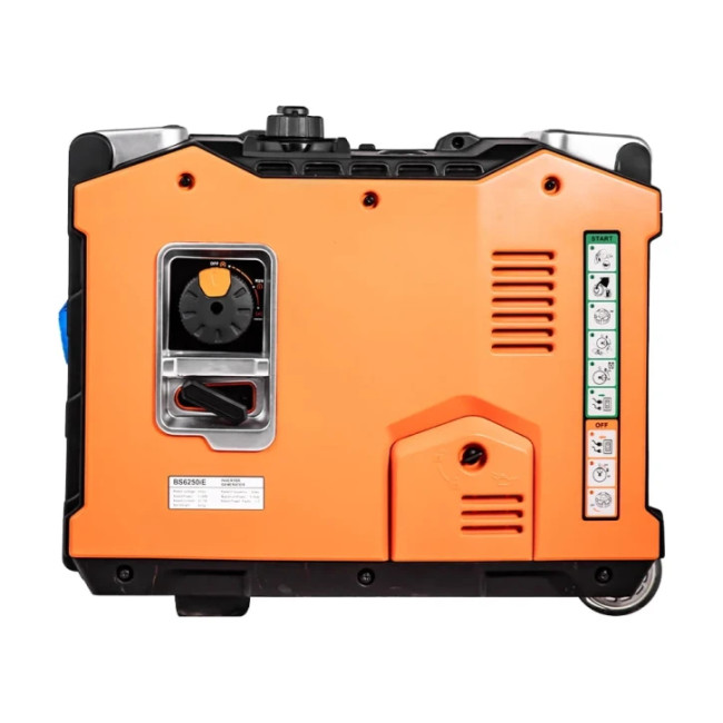 Инверторный бензиновый генератор Bison BS6250iE Orange (41-00403)
