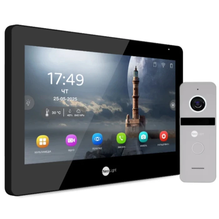 Комплект відеодомофону Neolight Mezzo Hybrid HD Kit (Mezzo Hybrid + Solo FHD) B/Silver