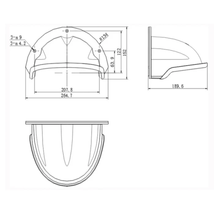 Козырек Hikvision DS-1250ZJ