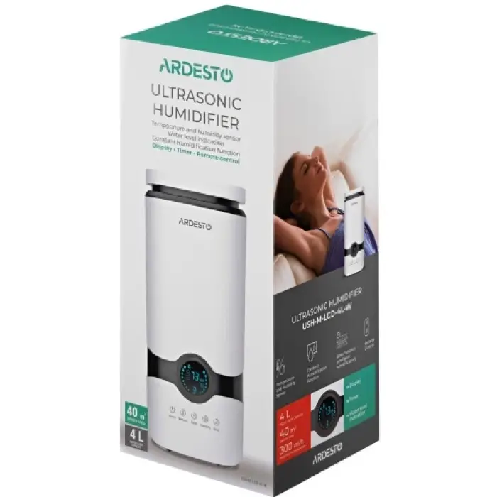Зволожувач повітря Ardesto USH-M-LCD-4L-W