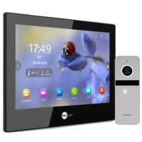 Комплект відеодомофону Neolight Alpha Hybrid HD Kit (Alpha Hybrid + Solo FHD) B/Silver