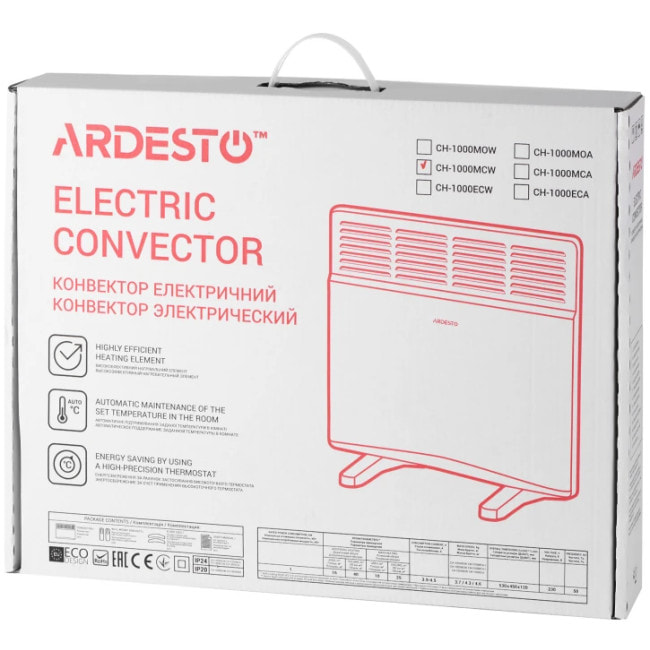 Конвектор Ardesto CH-1000MCW