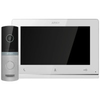 Комплект відеодомофону Arny AVD-7121 White/Silver