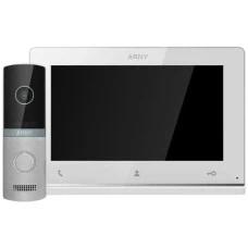 Комплект видеодомофона Arny AVD-7121 White/Silver