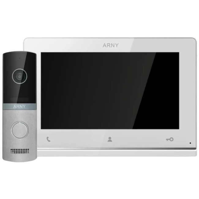 Комплект видеодомофона Arny AVD-7121 White/Silver