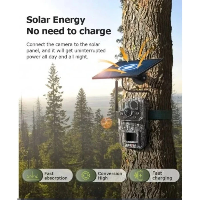 Фотопастка Sectec ST-CH808 GPS (7800mAh, сонячна панель)