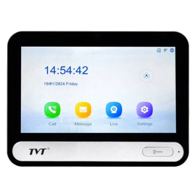 IP видеодомофон TVT TD-E2137-PE/TP/WF Black (82-00404)