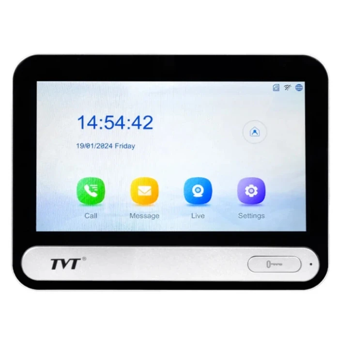 IP видеодомофон TVT TD-E2137-PE/TP/WF Black (82-00404)