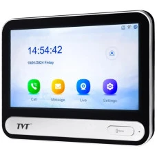 IP видеодомофон TVT TD-E2137-PE/TP/WF Black (82-00404)